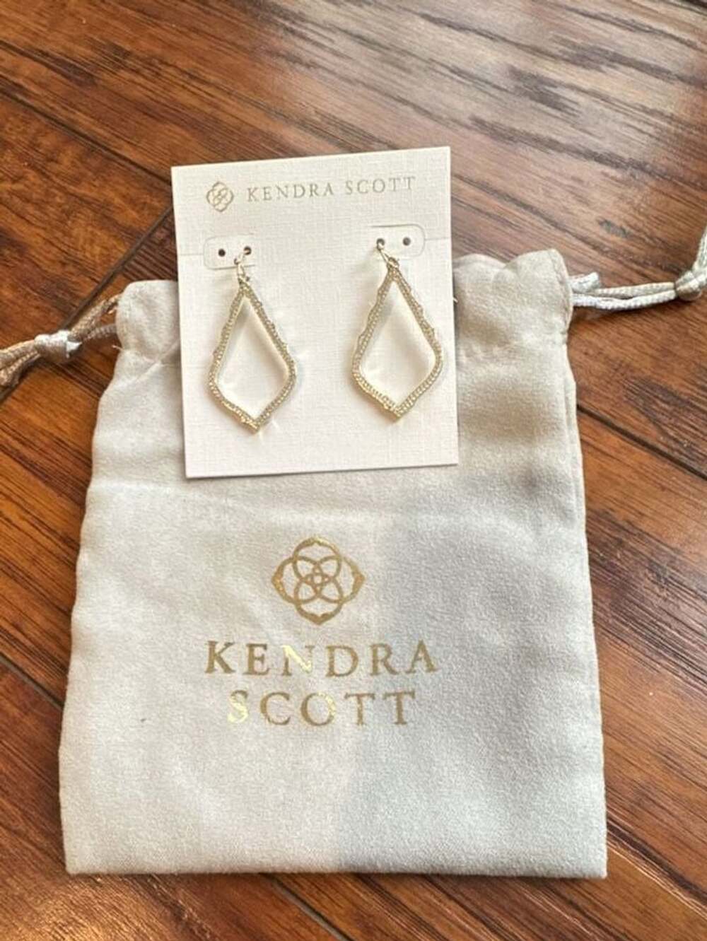 Kendra Scott Sophia Gold Frame Drop Earrings